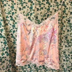 Floral vintage slip top